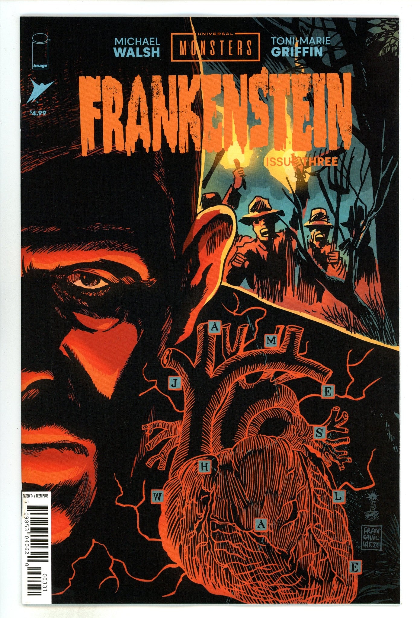 Universal Monsters Frankenstein 3 Francavilla Connecting Incentive Variant NM (2024)