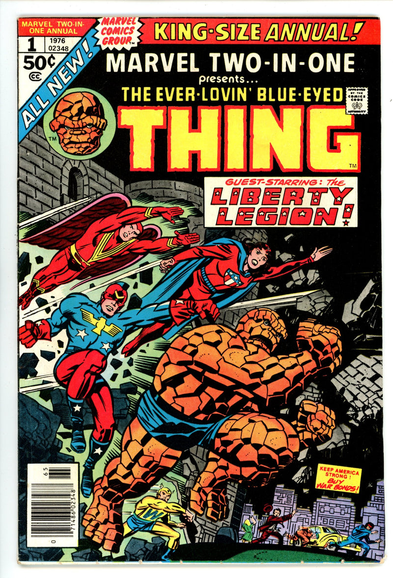 Marvel Two-in-One Annual Vol 1 1 Mid Grade (1976) 