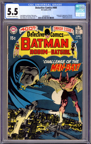 Detective Comics Vol 1 400 CGC 5.5 (FN-) (1970)