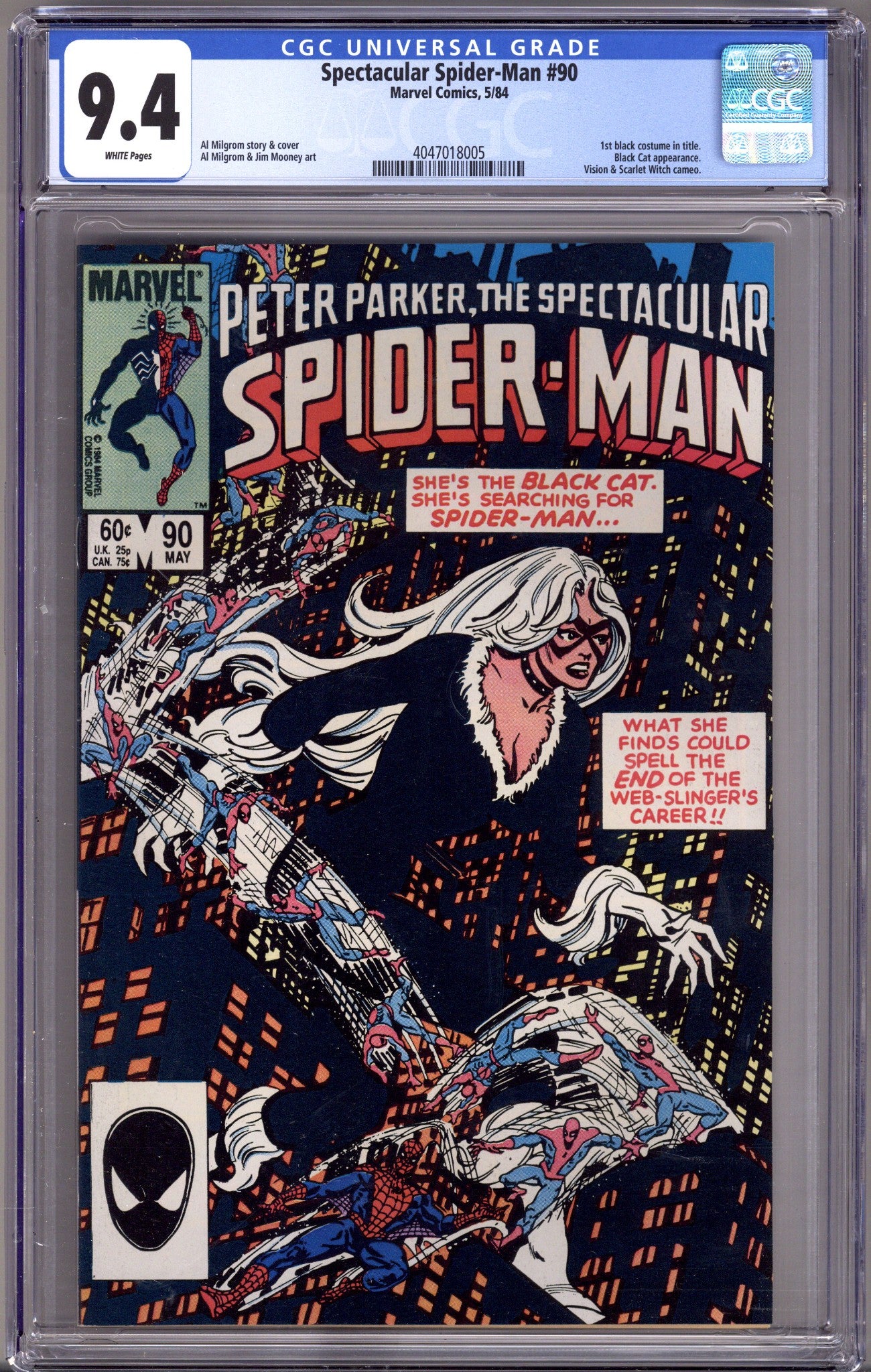 The Spectacular Spider-Man Vol 1 90 CGC 9.4 (NM)   (1984)        