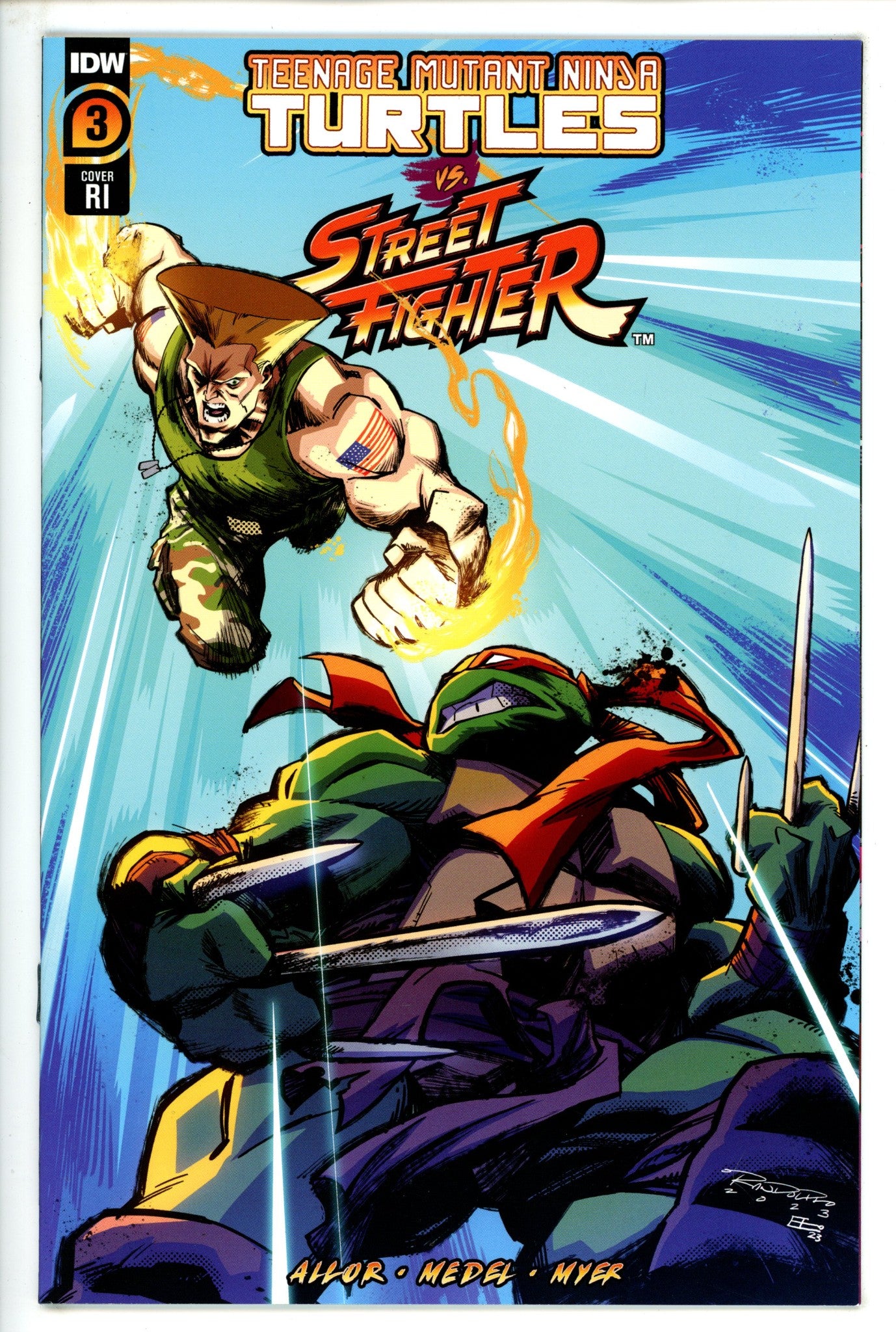Teenage Mutant Ninja Turtles Vs Street Fighter 3 Randolph Incentive Variant VF/NM (2023)