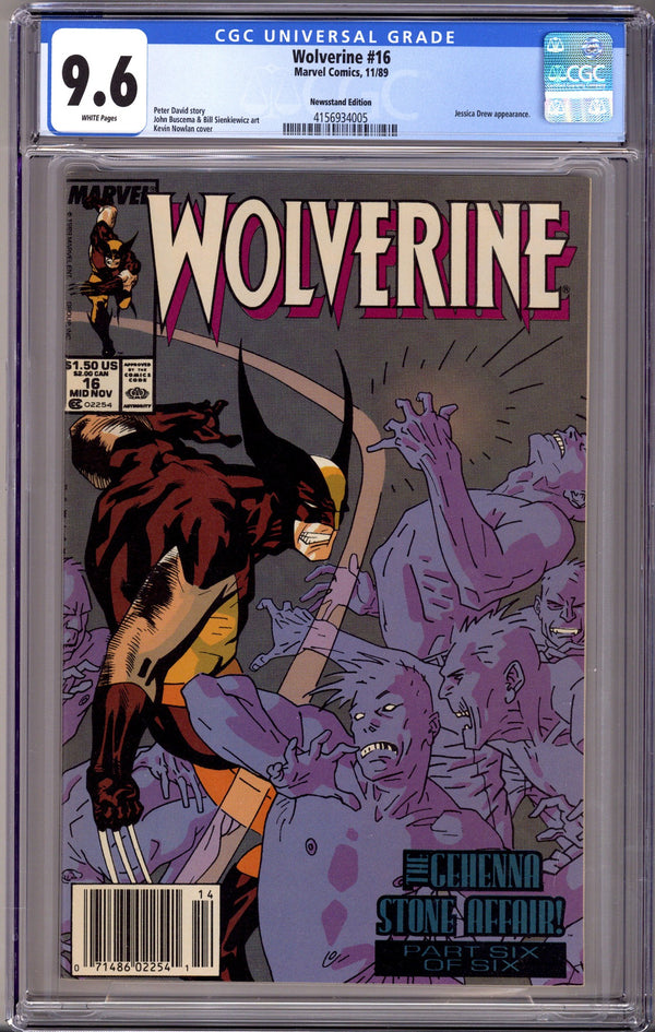 Wolverine Vol 2 16 Newsstand CGC 9.6 (1989)
