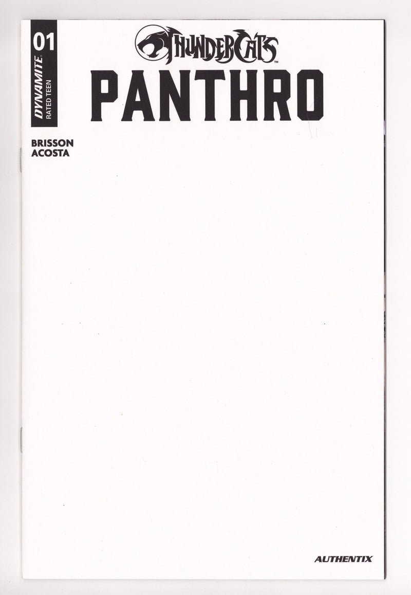 Thundercats Panthro 1 Blank Variant (2025)
