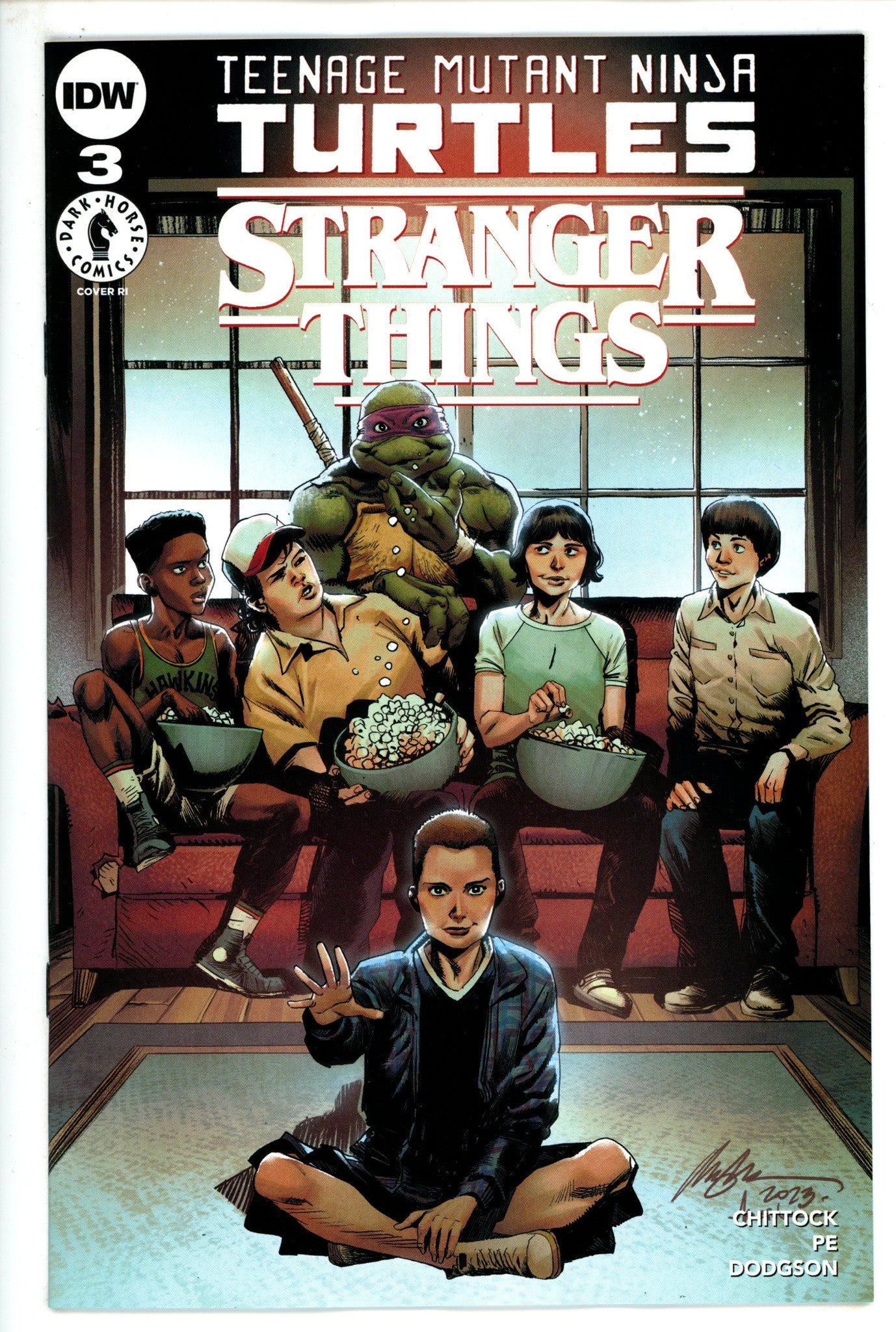 Teenage Mutant Ninja Turtles X Stranger Things 3 Albuquerque Incentive Variant NM- (2023)