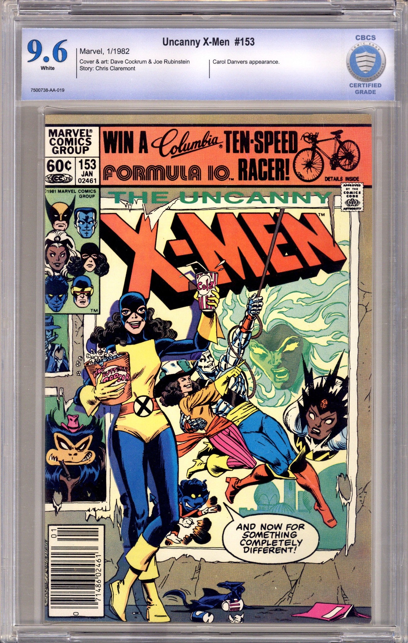 The Uncanny X-Men Vol 1 153 CBCS 9.6 (NM+) (1982) Newsstand 