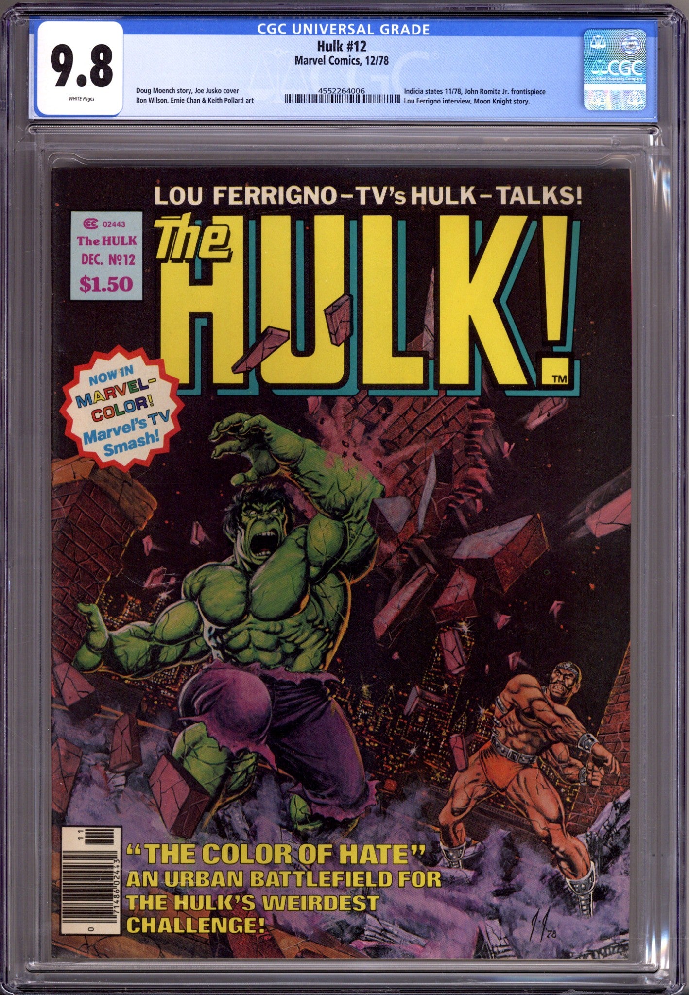 Hulk 12 CGC 9.8 (NM/M) (1978) 
