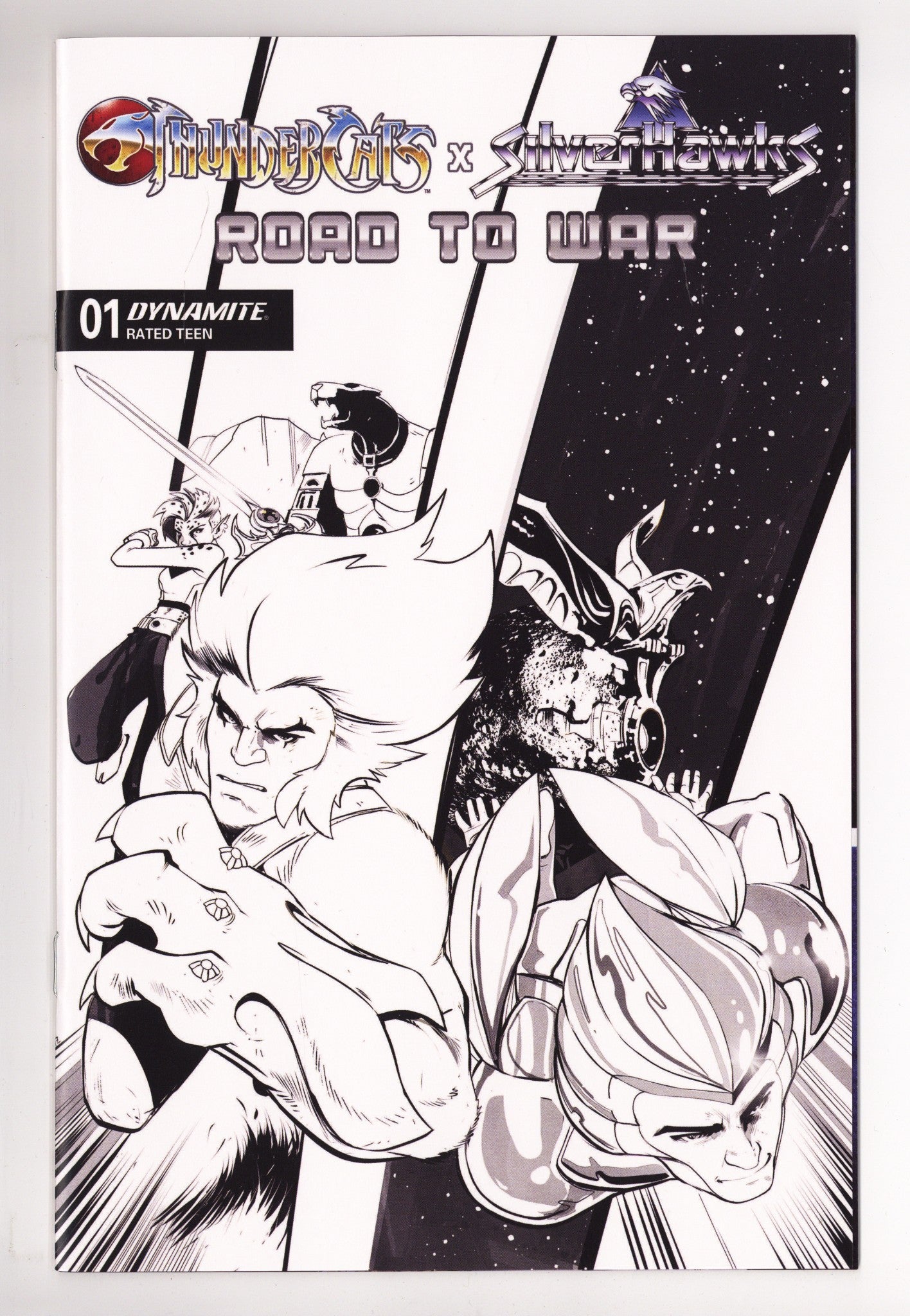 Thundercats X Silverhawks Road To War 1 Píriz B&W Incentive (2026)