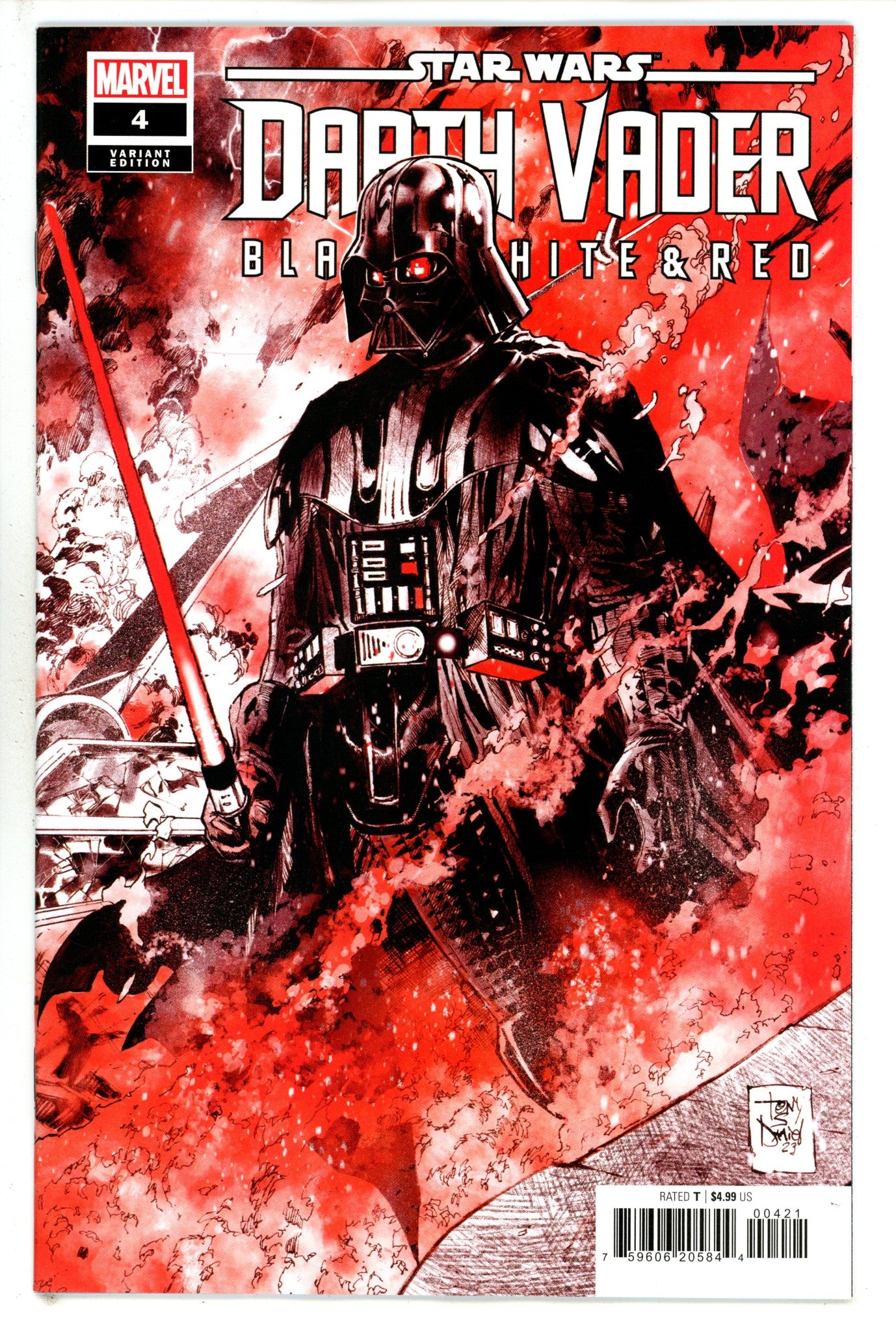 Star Wars Darth Vader Black White And Red 4 Daniel Variant (2023)