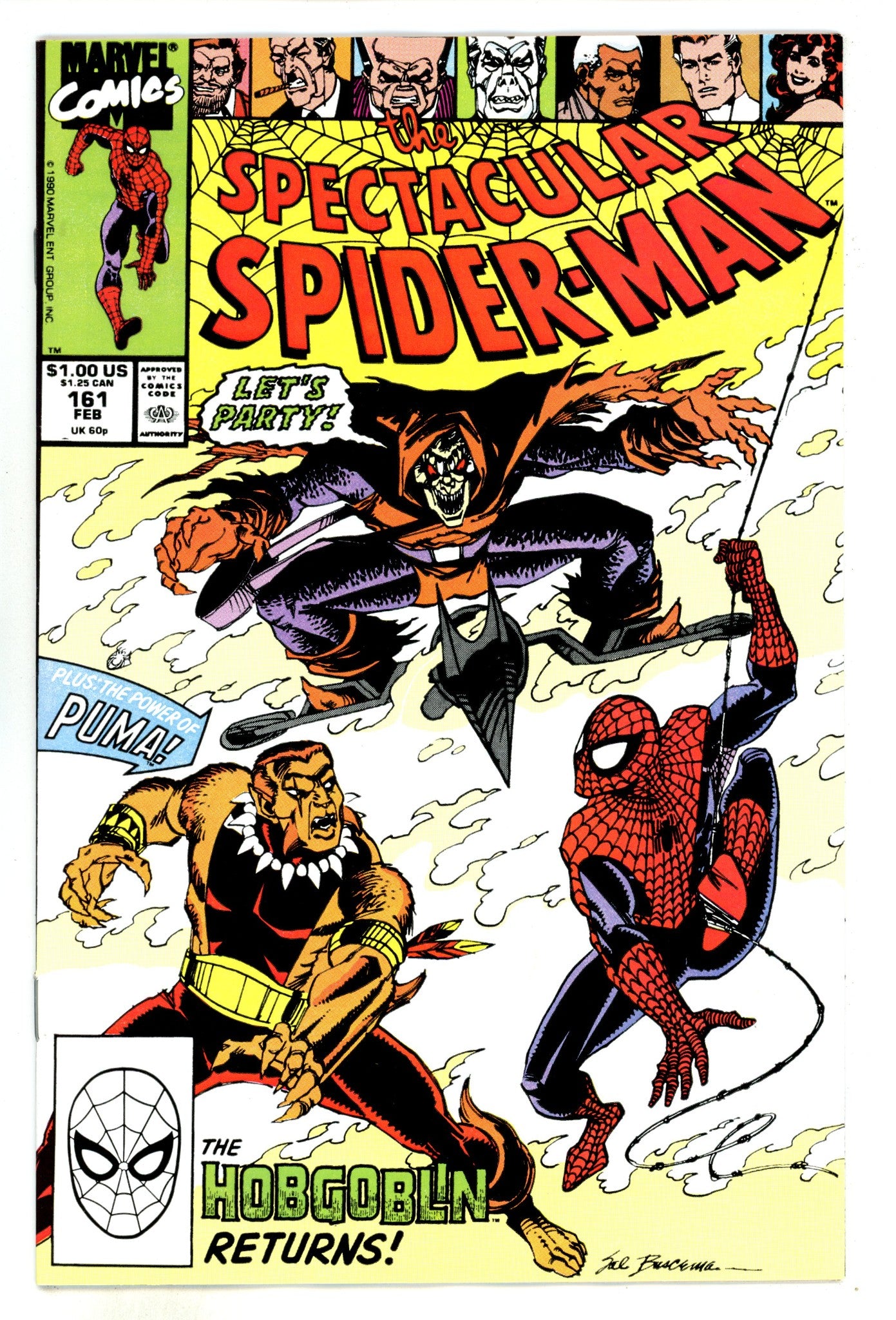 The Spectacular Spider-Man Vol 1 161 NM- (9.2) (1990) 