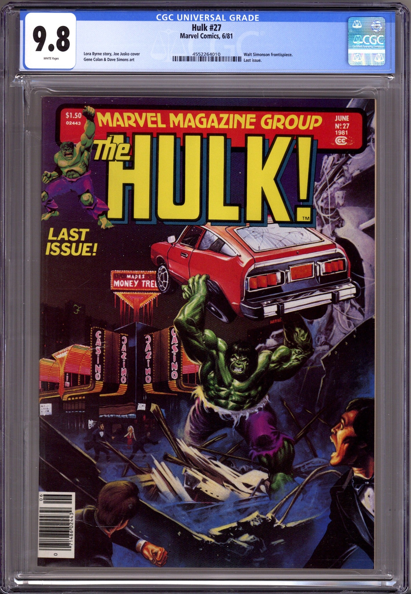 Hulk 27 CGC 9.8 (NM/M) (1981) 