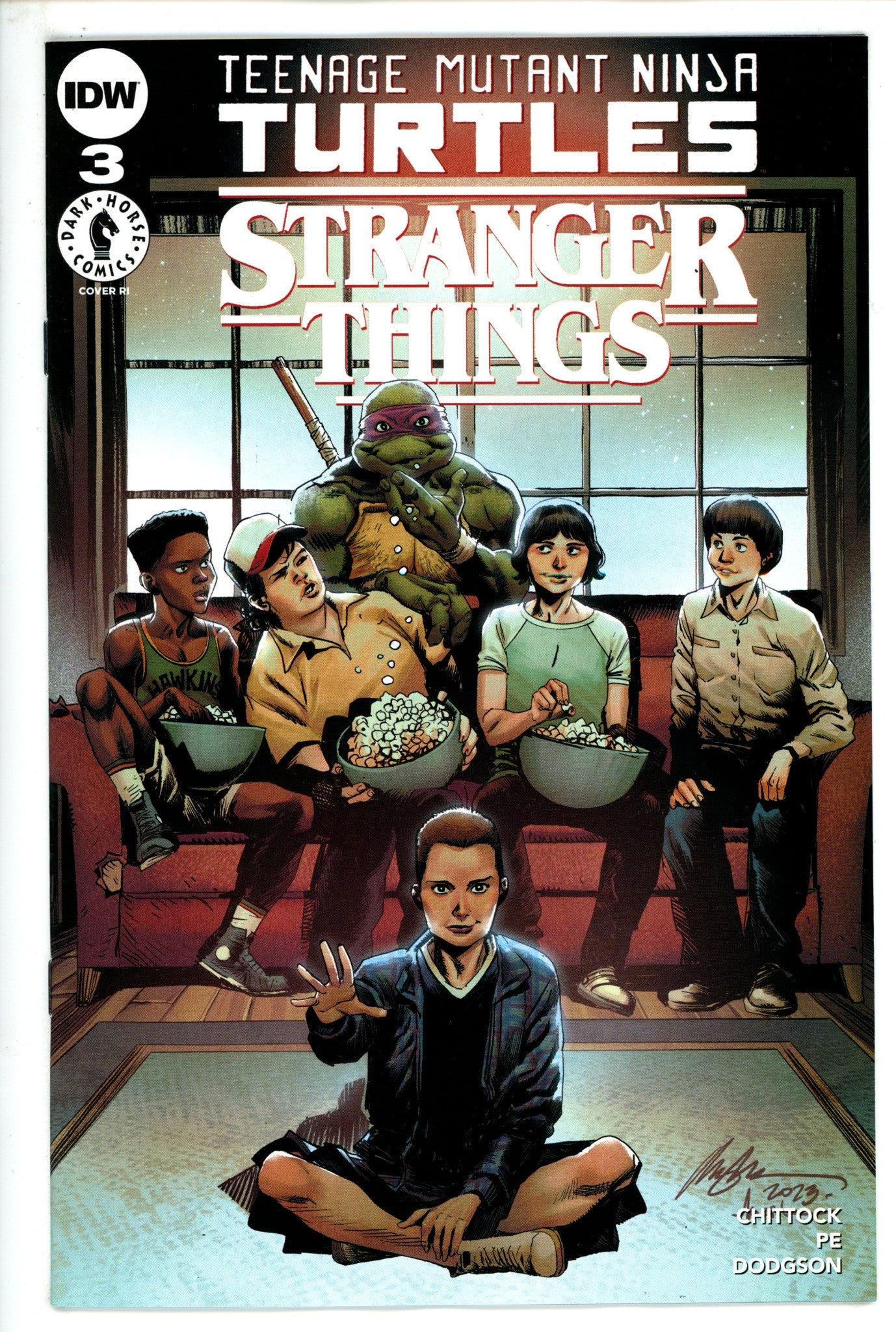 Teenage Mutant Ninja Turtles X Stranger Things 3 Albuquerque Incentive Variant NM (2023)