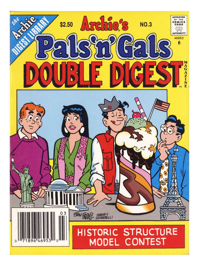 Archie's Pals 'n' Gals Double Digest Magazine 3 Mid Grade (1994) Newsstand 