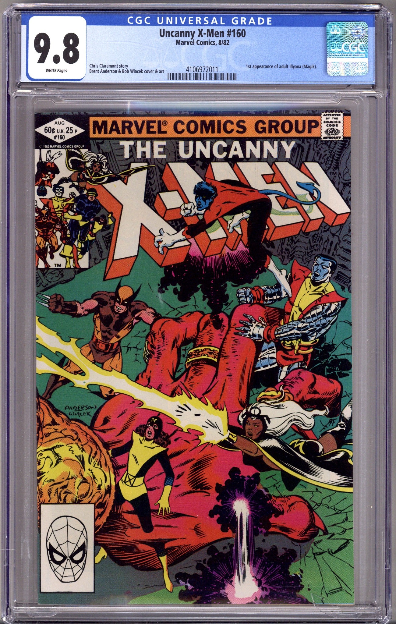 The Uncanny X-Men Vol 1 160 CGC 9.8 (NM/M) (1982) 