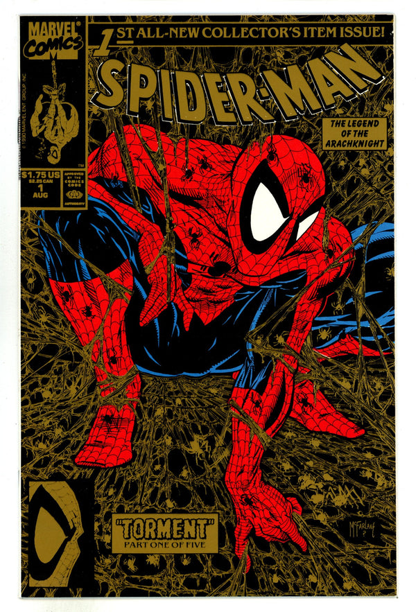 Spider-Man Vol 1 1 VF+ (8.5) Gold (1990) 2nd Print