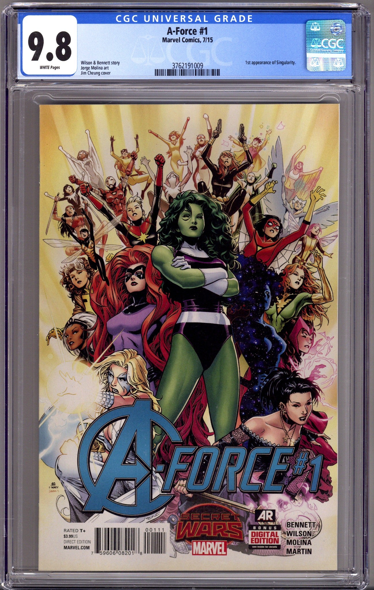 A-Force Vol 1 1 CGC 9.8 (NM/M) (2015) 