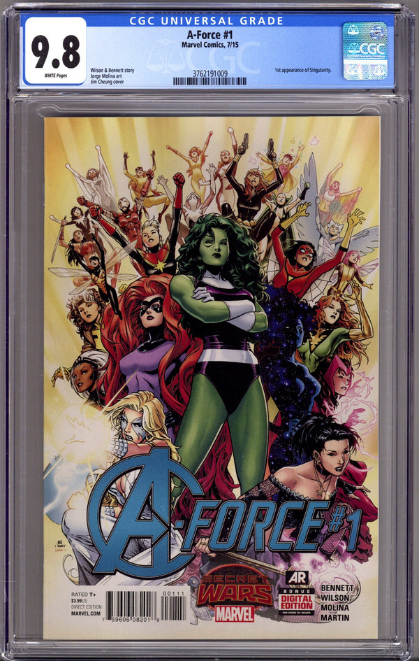 A-Force Vol 1 1 CGC 9.8 (NM/M) (2015)