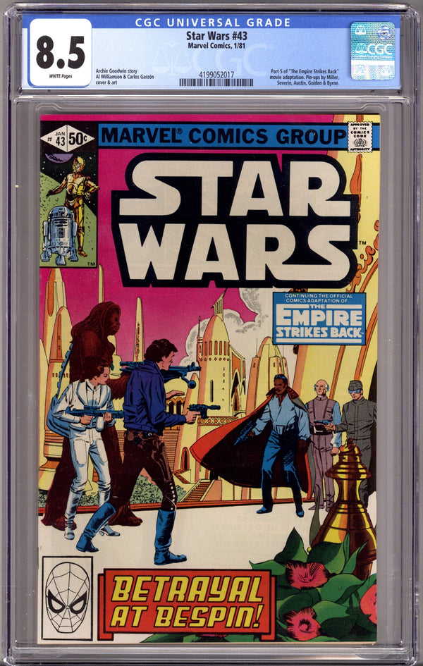 Star Wars Vol 1 43 CGC 8.5 (VF+) (1981)