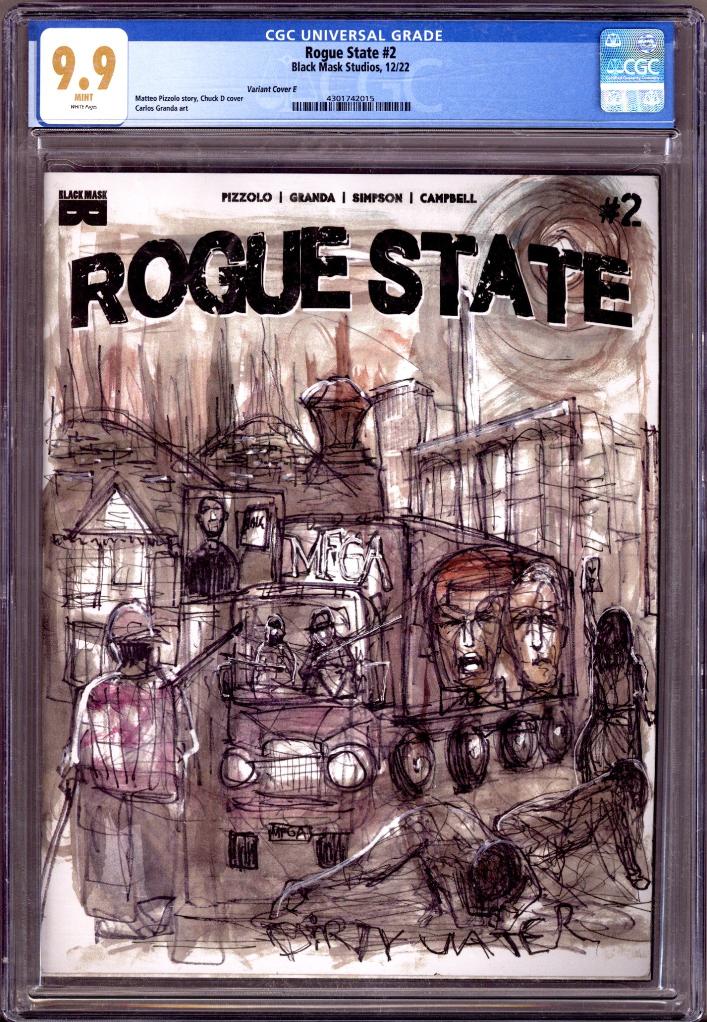 Rogue State 2 D Variant CGC 9.9 (2022)