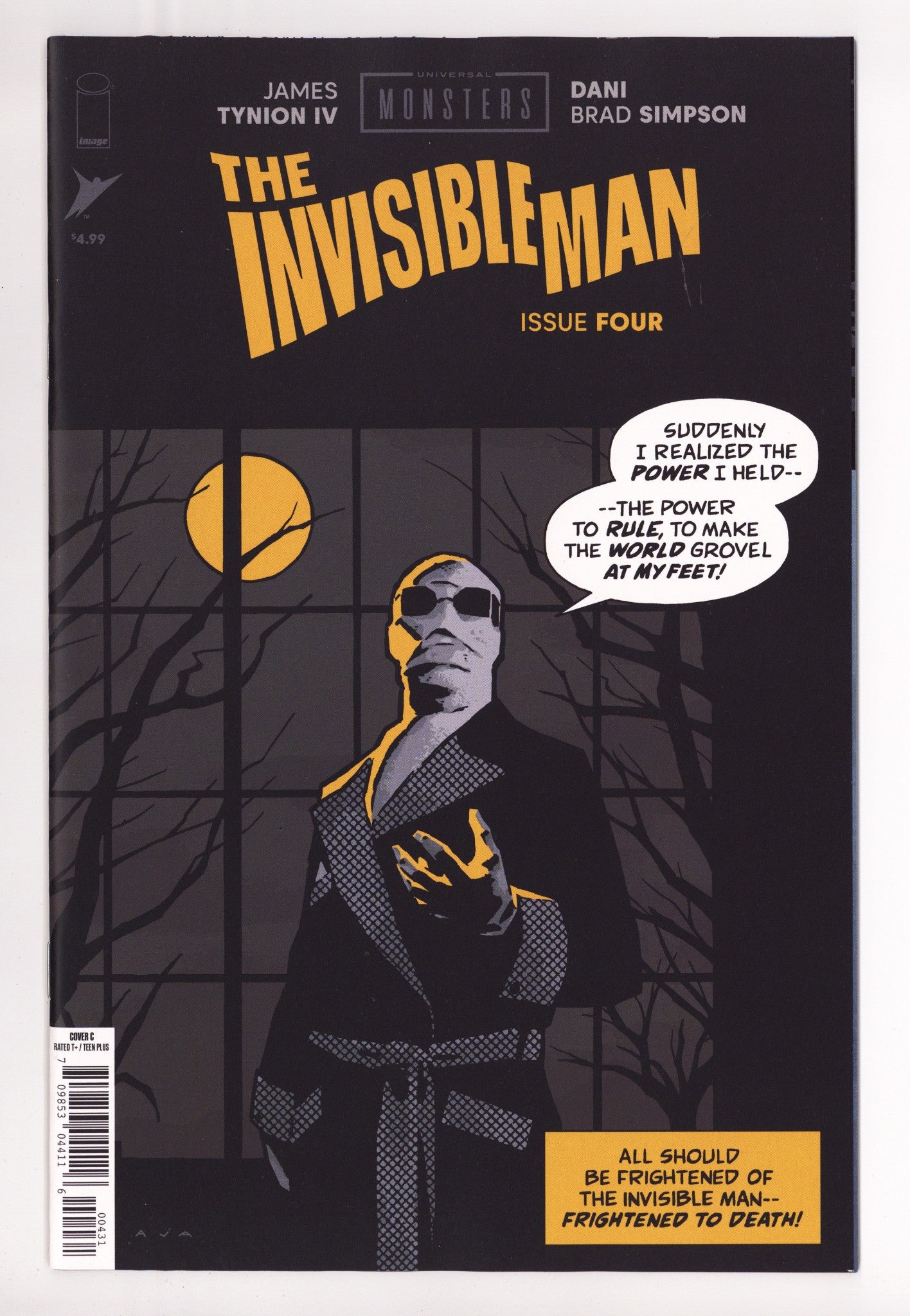 Universal Monsters The Invisible Man 4 Aja Incentive NM (2025)