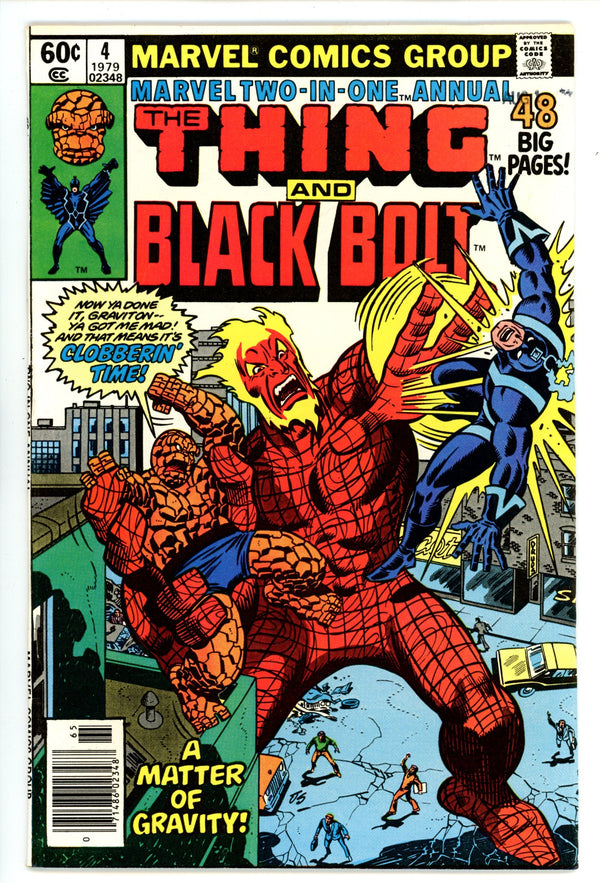 Marvel Two-in-One Annual Vol 1 4 Mid Grade (1979) Newsstand 