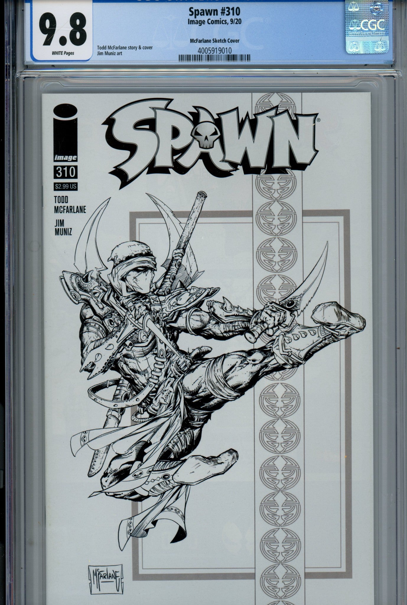 Spawn 310 CGC 9.8 (NM/M) (2020) McFarlane Sketch Variant 