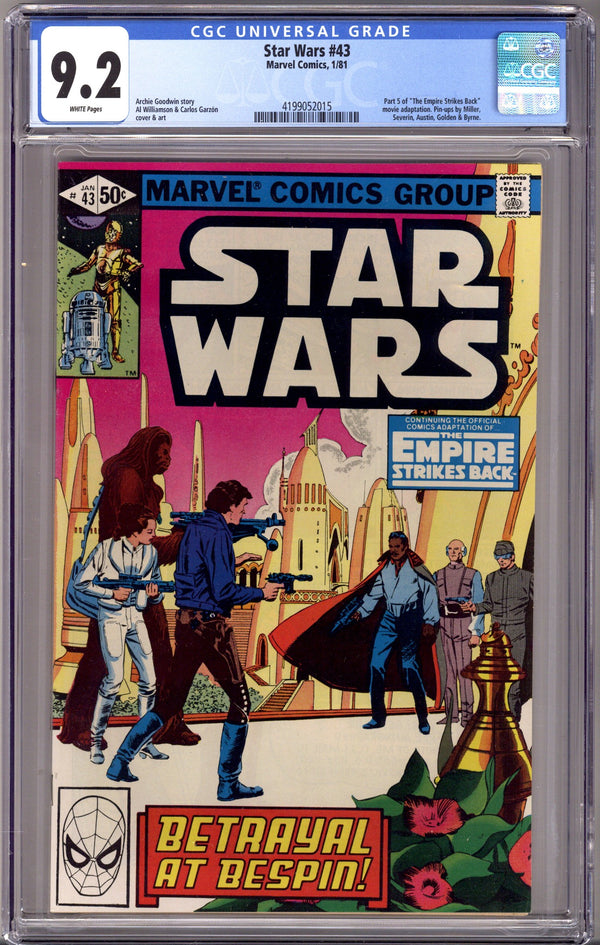 Star Wars Vol 1 43 CGC 9.2 (NM-) (1981)