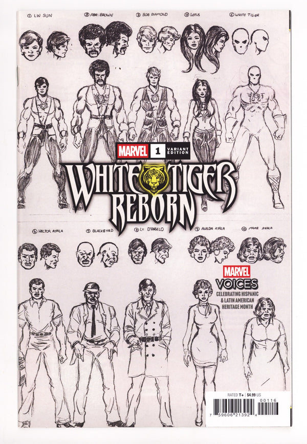 White Tiger: Reborn 1 P√©rez Design B&W Incentive NM- (2025)