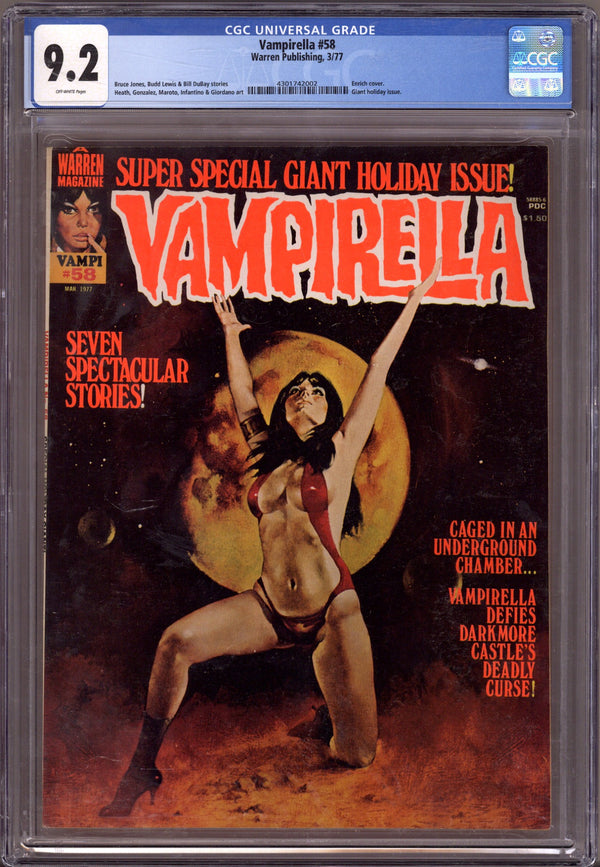 Vampirella Vol 1 58 CGC 9.2 (1977)