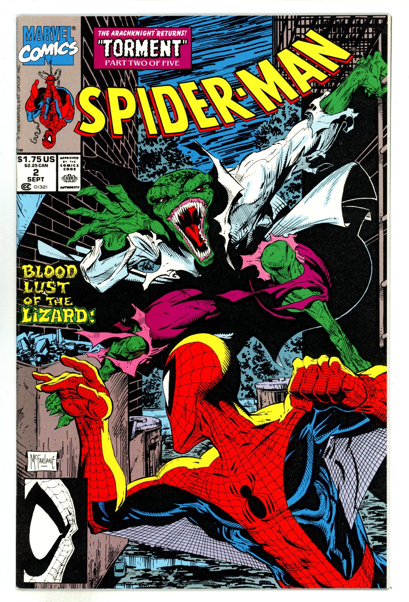 Spider-Man Vol 1 2 Mid Grade (1990) 