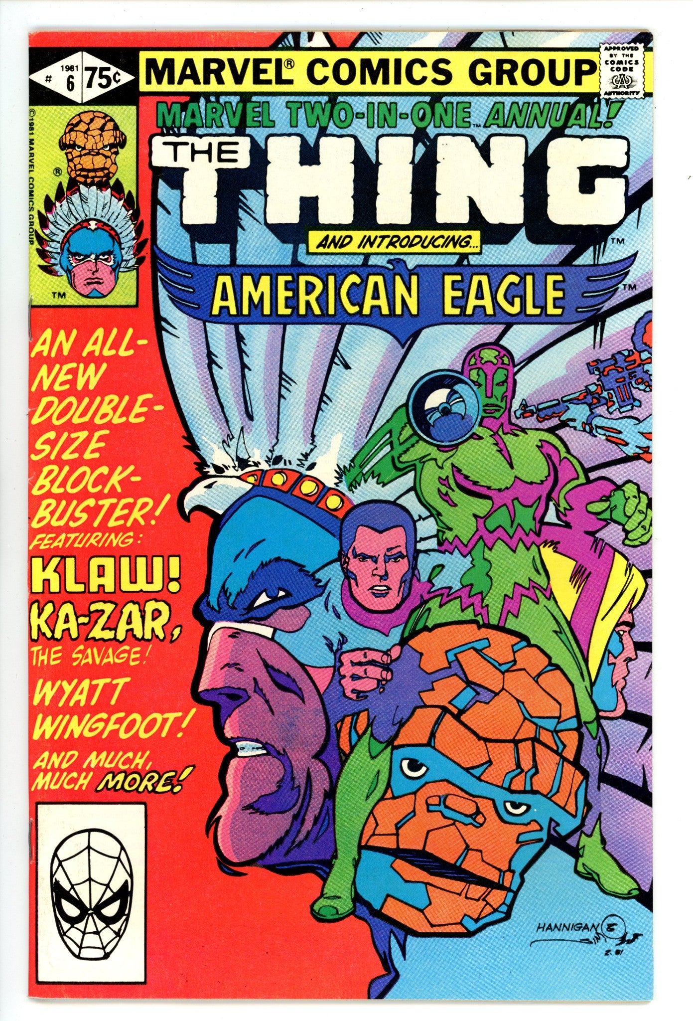 Marvel Two-in-One Annual Vol 1 6 Mid Grade (1981) 