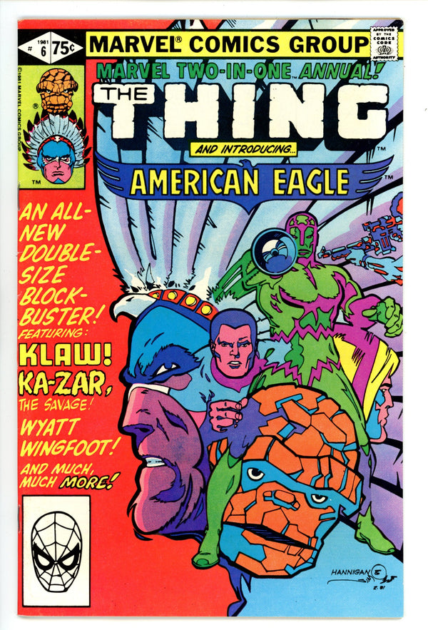 Marvel Two-in-One Annual Vol 1 6 Mid Grade (1981) 