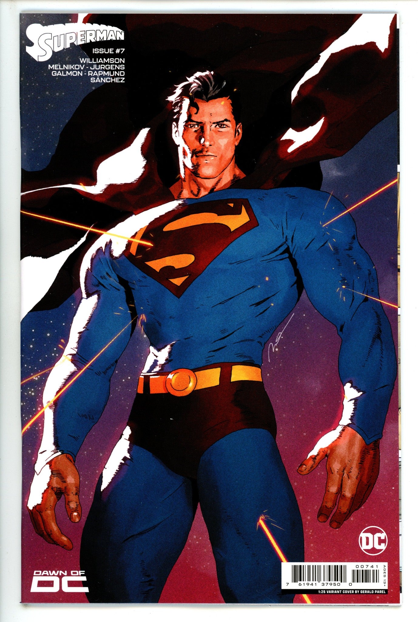 Superman Vol 6 7 (850) Parel Incentive Variant NM+ (2023)