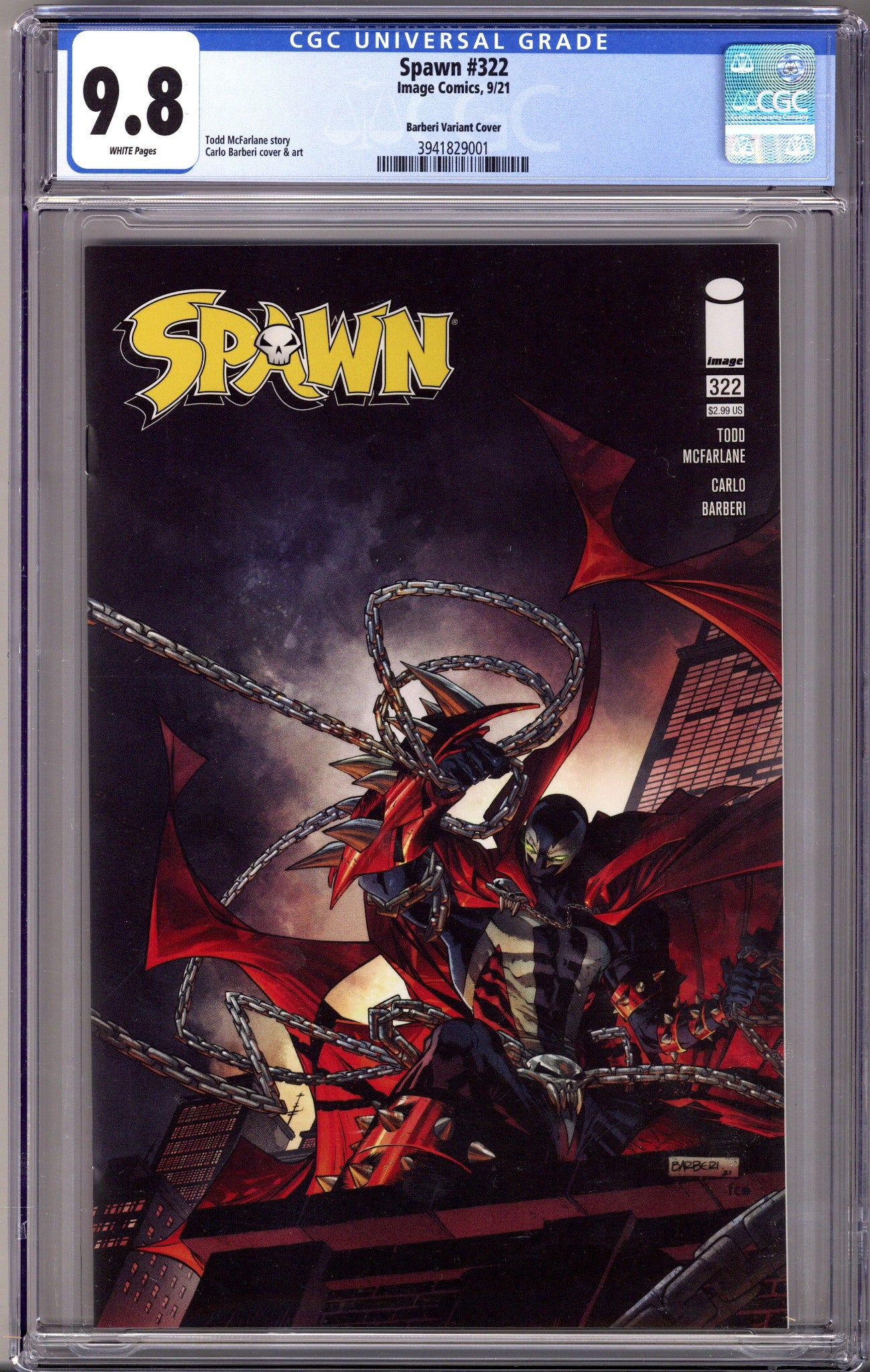 Spawn 322 CGC 9.8 (NM/M) (2021) Barberi Variant