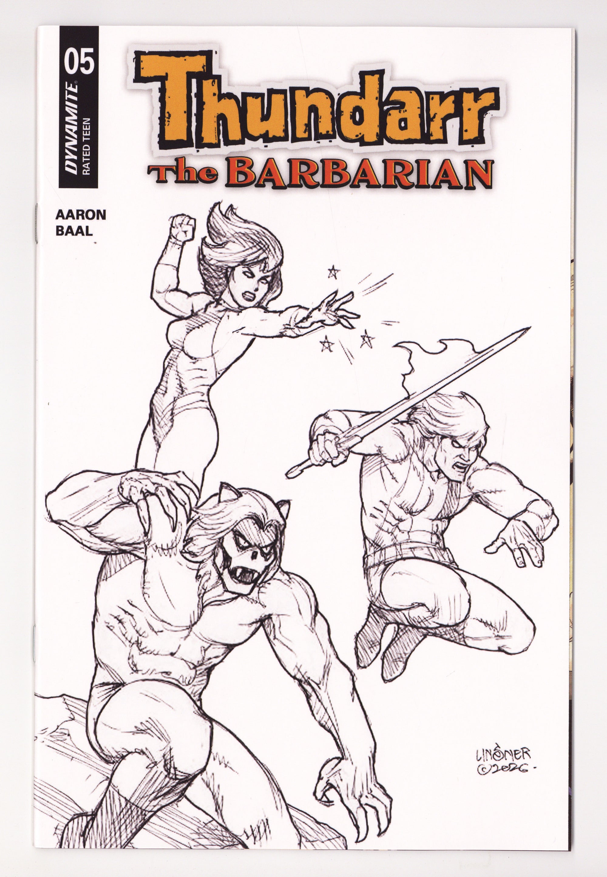 Thundarr The Barbarian 5 Linsner B&W Variant (2026)