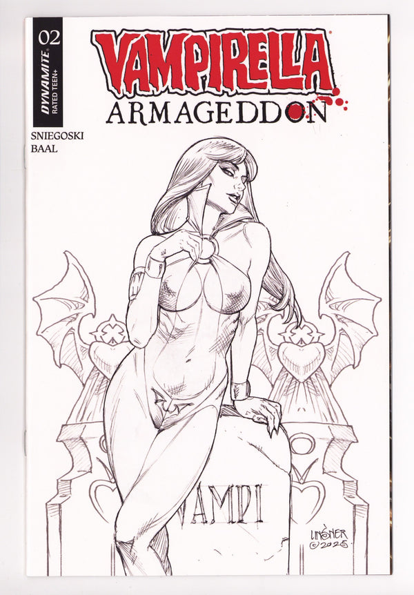 Vampirella Armageddon 2 Linsner B&W Incentive (2025)