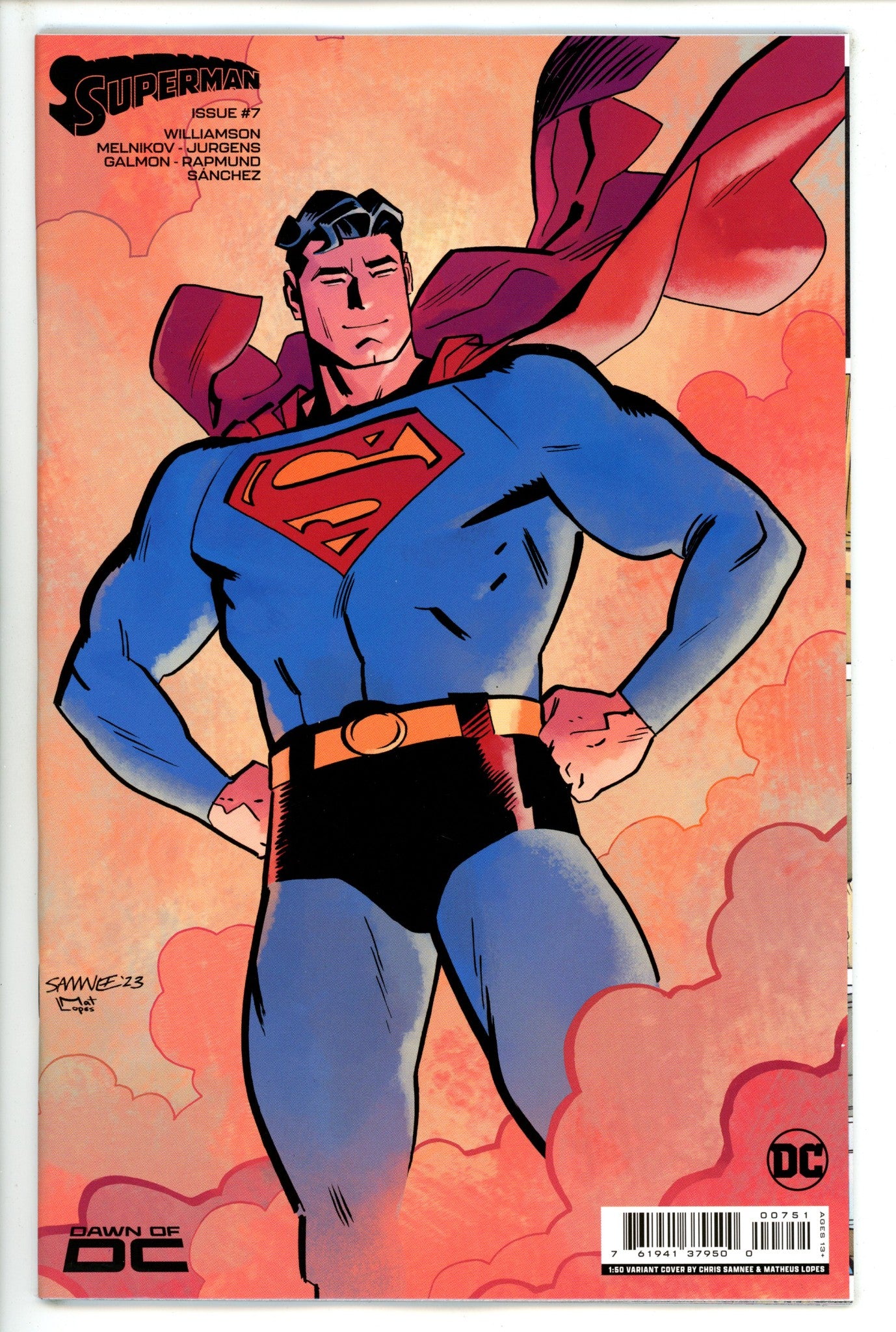 Superman Vol 6 7 (850) Samnee Incentive Variant NM- (2023)