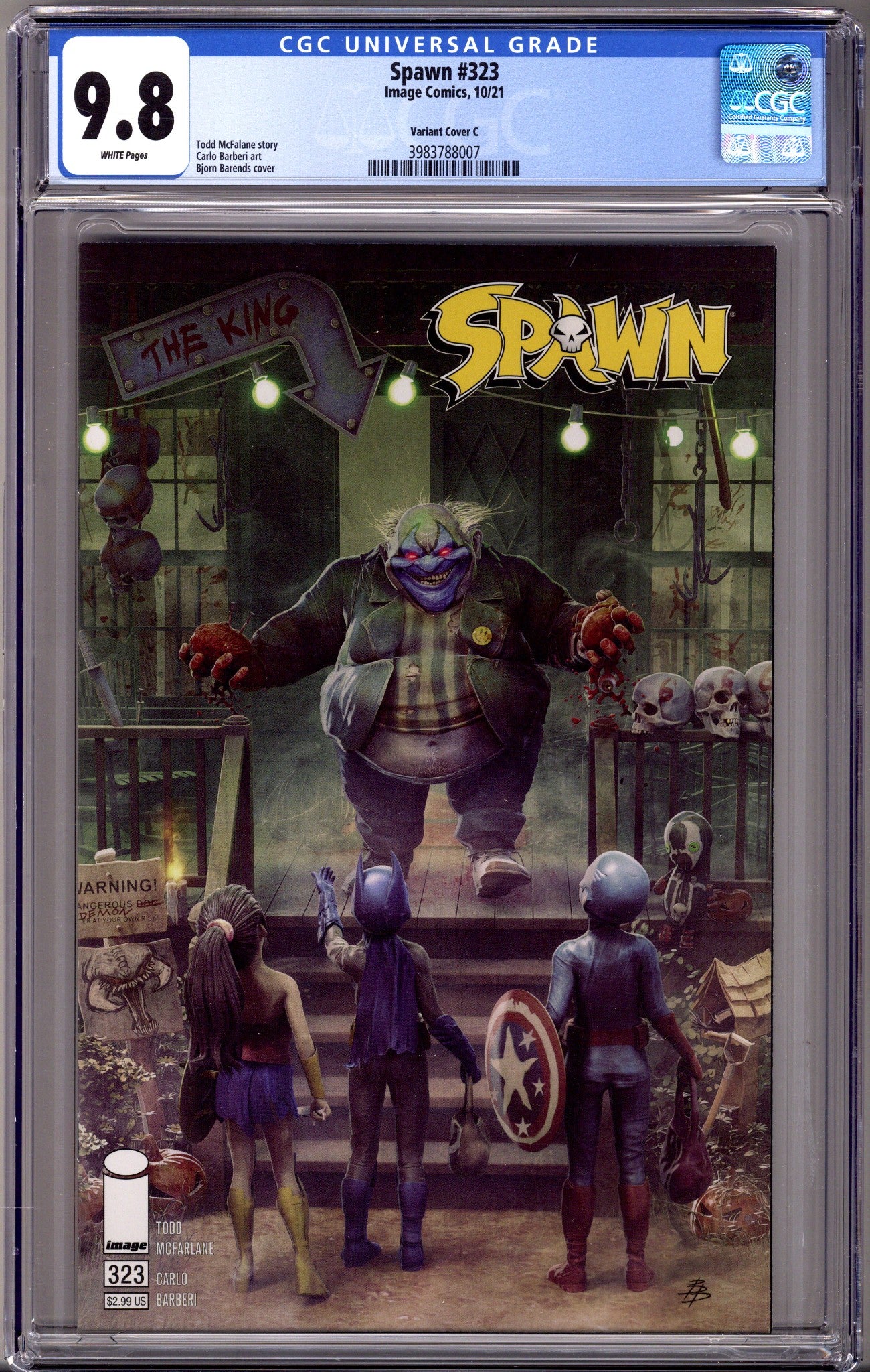 Spawn 323 CGC 9.8 (NM/M) (2021) Barends Variant