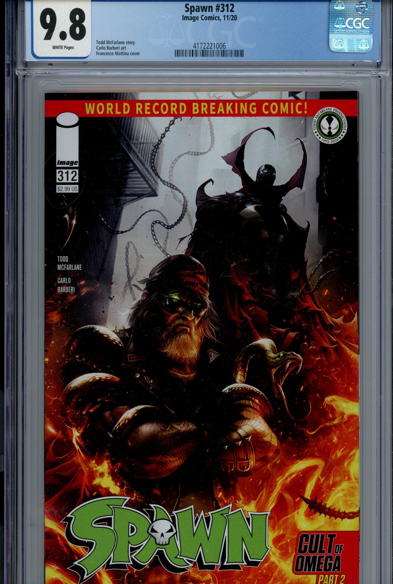 Spawn 312 CGC 9.8 (NM/M) (2020) 