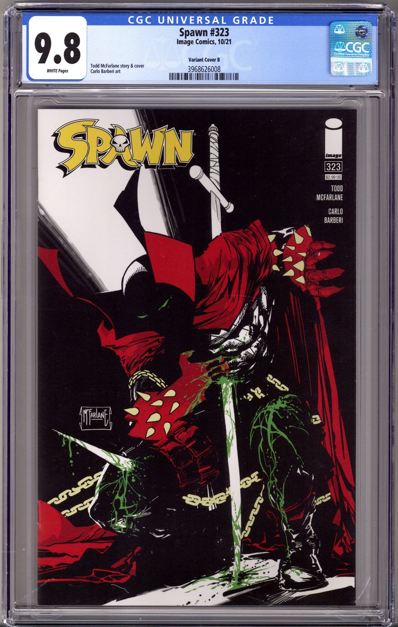Spawn 323 CGC 9.8 (NM/M) (2021) McFarlane Variant