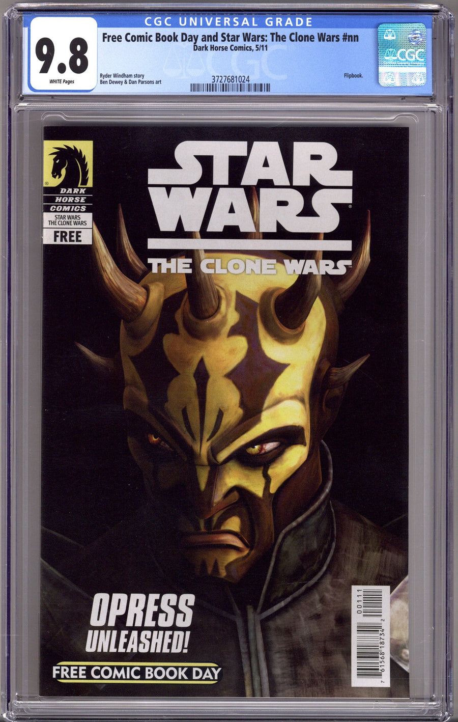 Free Comic Book Day Star Wars: The Clone Wars [nn] CGC 9.8 (NM/M) (2011) 