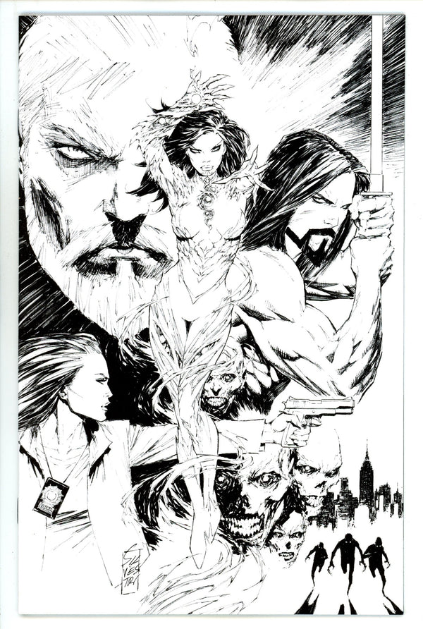 Witchblade Vol 3 1 Silvestri B&W Virgin Incentive Variant NM- (2024)