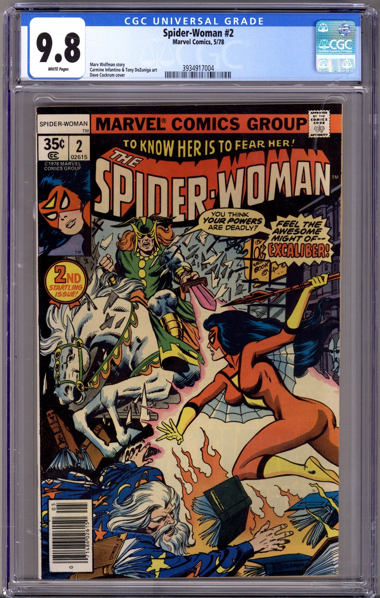 Spider-Woman Vol 1 2 CGC 9.8 (NM/M)   (1978)        