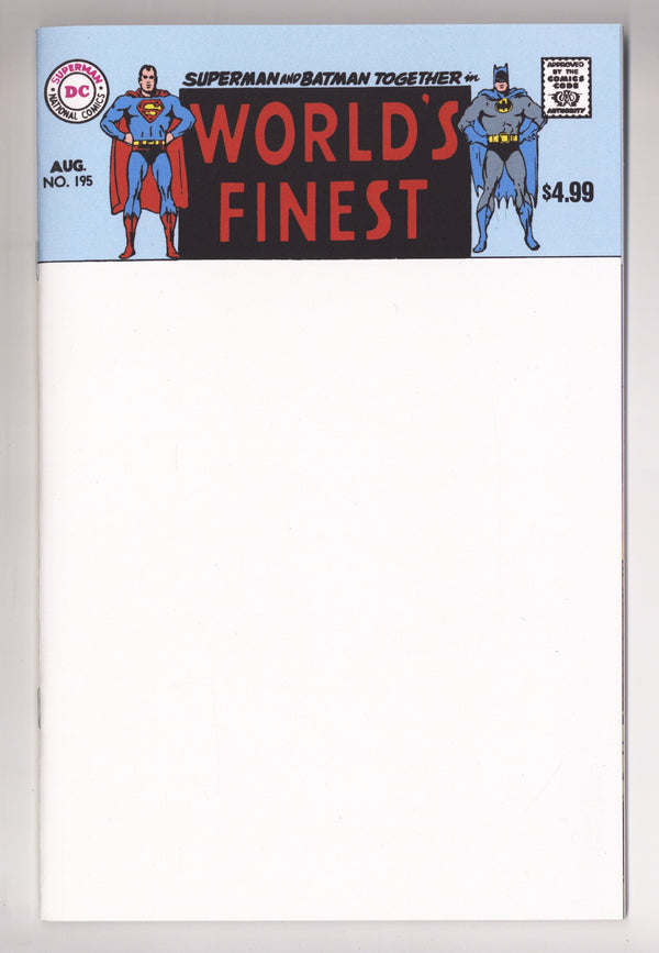 Worlds Finest Comics  195   Facsimile Blank Variant   (2026)