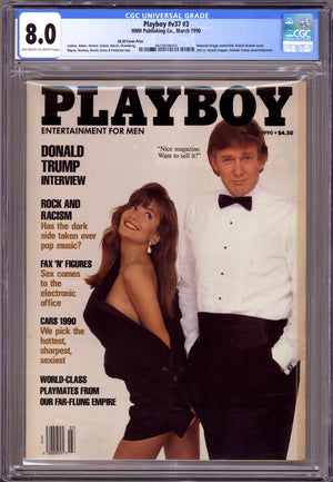 Playboy Vol 37 3 CGC 8.0 (VF) (1990) Canadian Price Variant