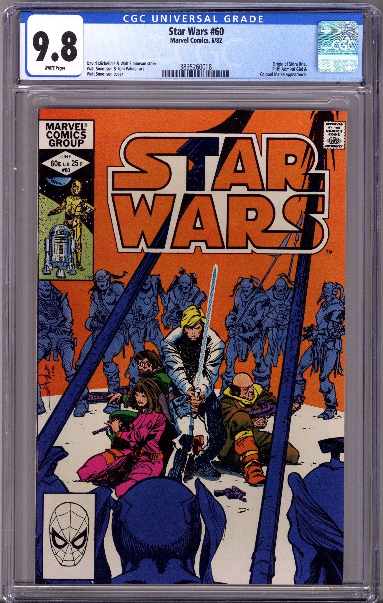 Star Wars Vol 1 60 CGC 9.8 (NM/M) (1982)