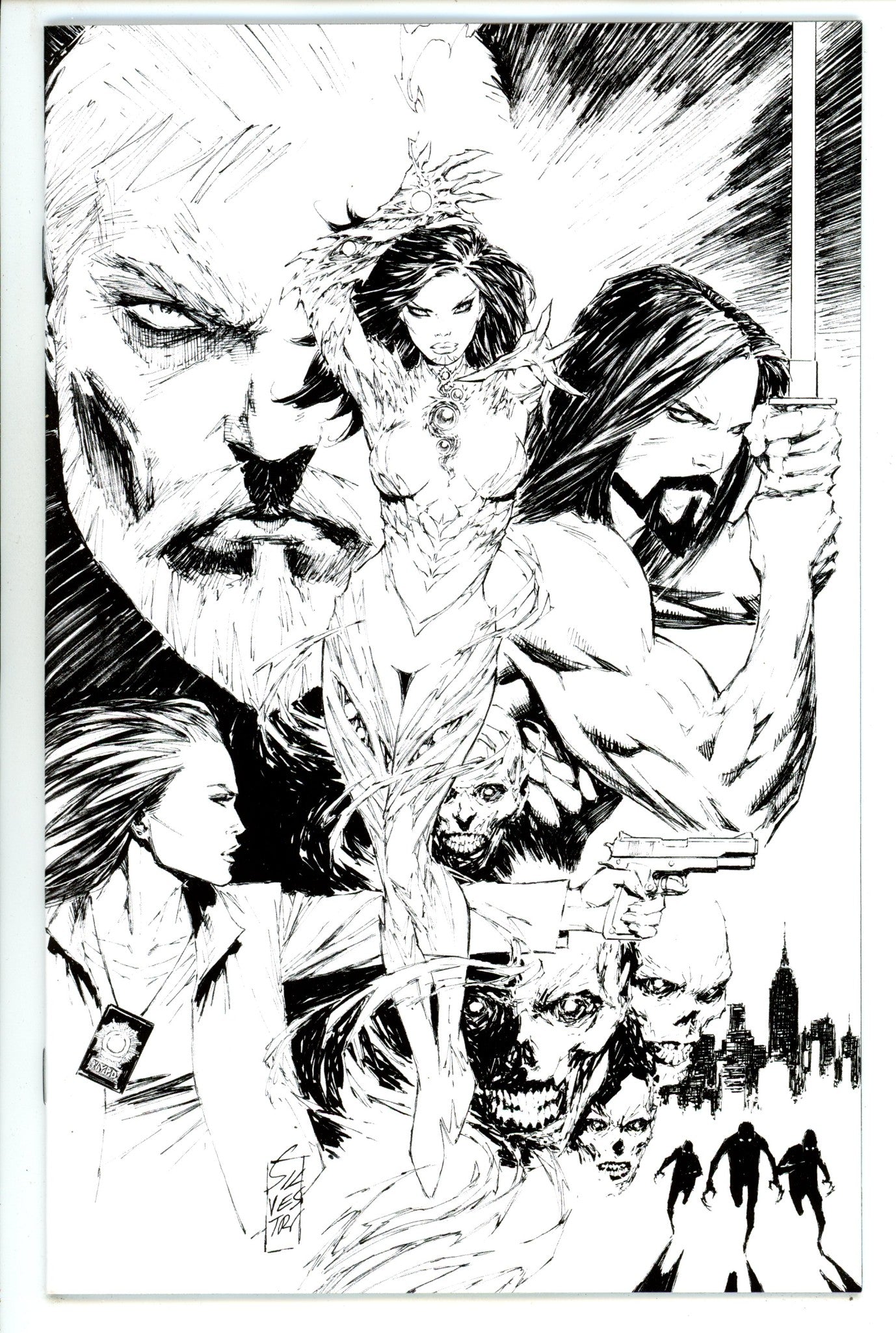 Witchblade Vol 3 1 Silvestri B&W Virgin Incentive Variant NM+ (2024)