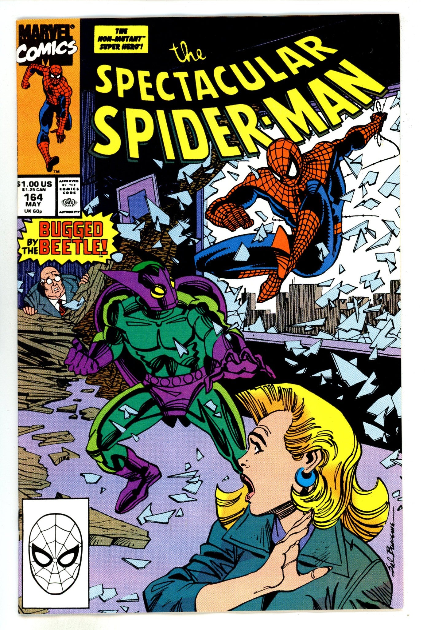 The Spectacular Spider-Man Vol 1 164 NM- (9.2) (1990) 
