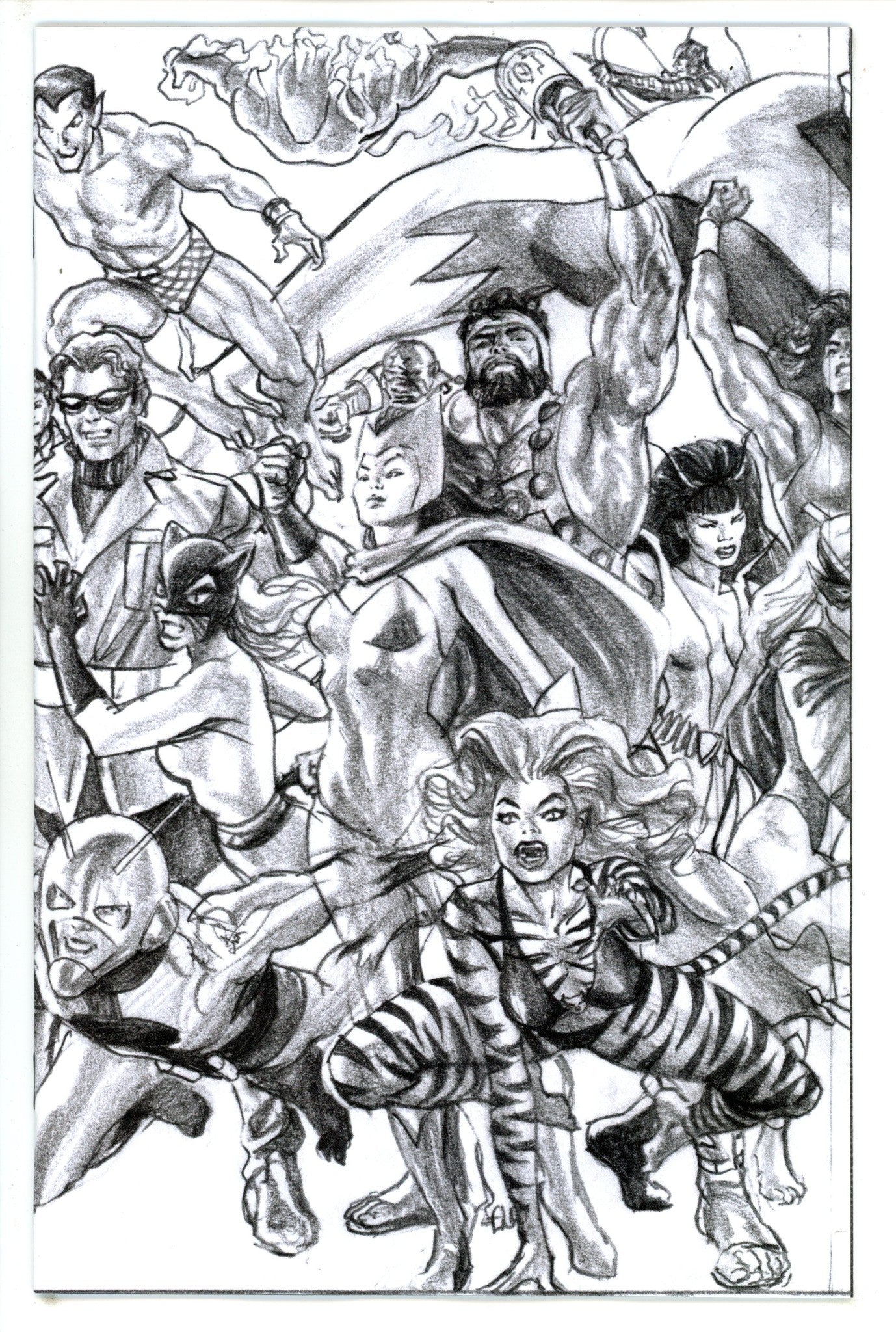 Uncanny Avengers Vol 4 1 Ross Connecting Sketch Incentive Variant NM (2023)
