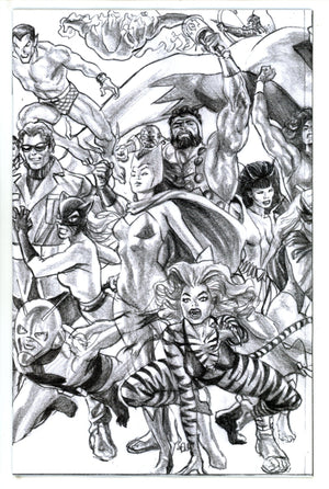 Uncanny Avengers Vol 4 1 Ross Connecting Sketch Incentive Variant NM (2023)