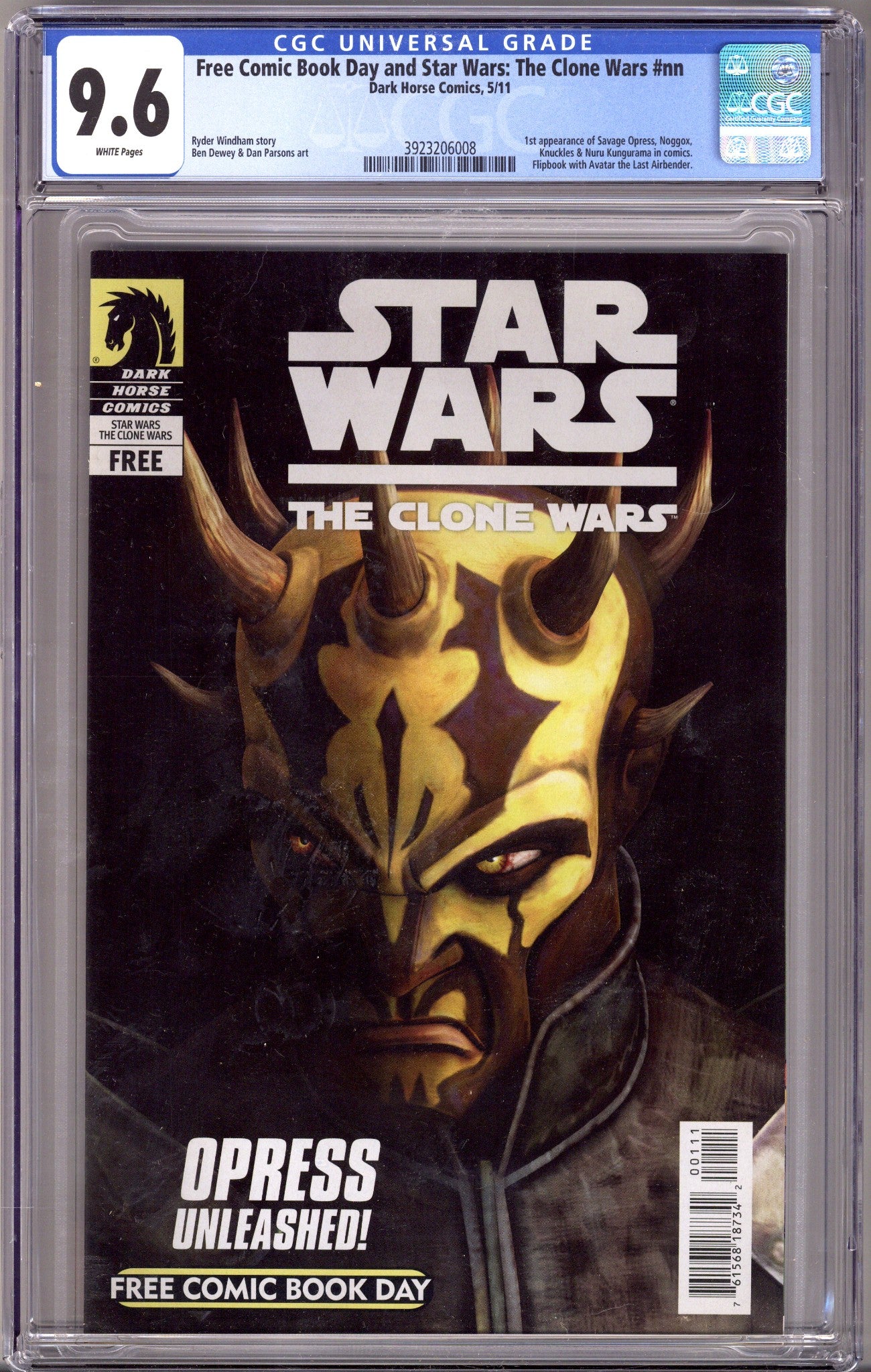 Star Wars: The Clone Wars FCBD [nn] CGC 9.6 (NM+) (2011)